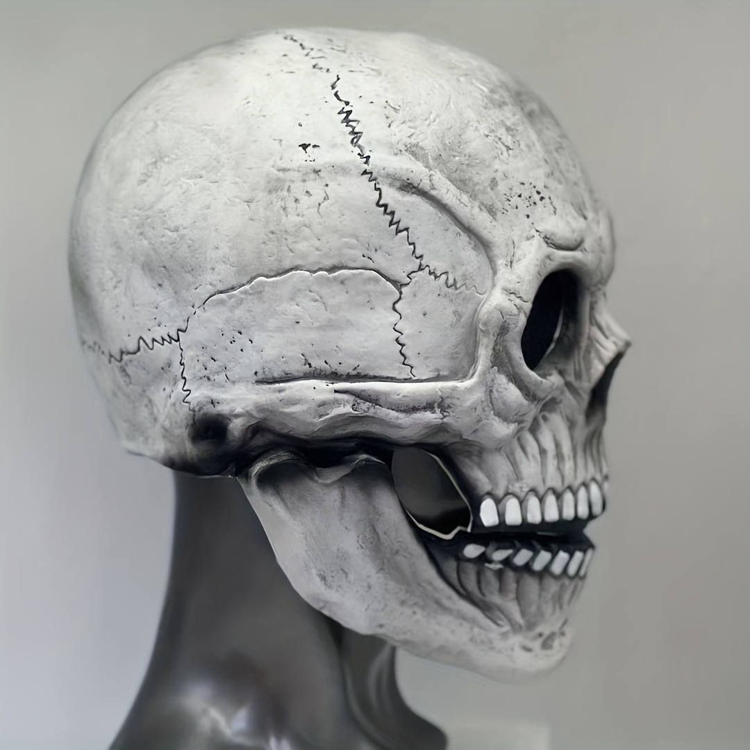 (🔥Early Halloween Promotions)Full Head Skull mask/helmet with Movable Jaw