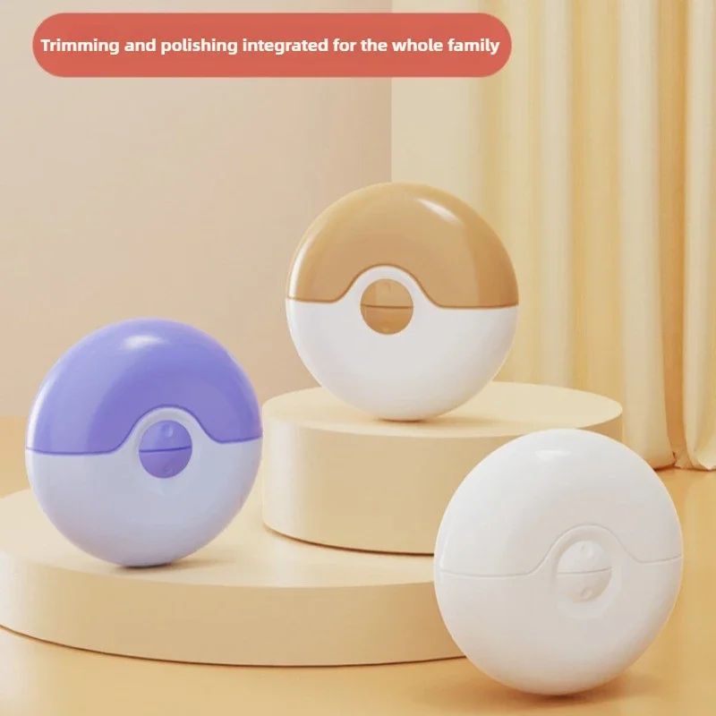 2 In 1 Electric Nail Clippers USB Charging Electric Grinding Polishing Tool Fingernail Trimmer Automatic Manicure Machine