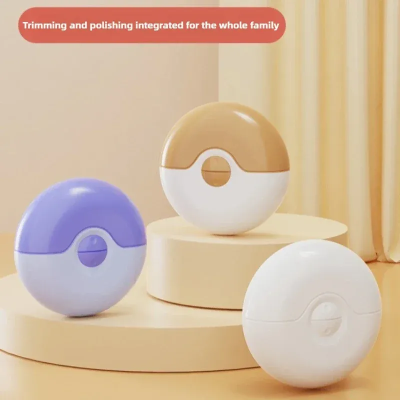 2 In 1 Electric Nail Clippers USB Charging Electric Grinding Polishing Tool Fingernail Trimmer Automatic Manicure Machine