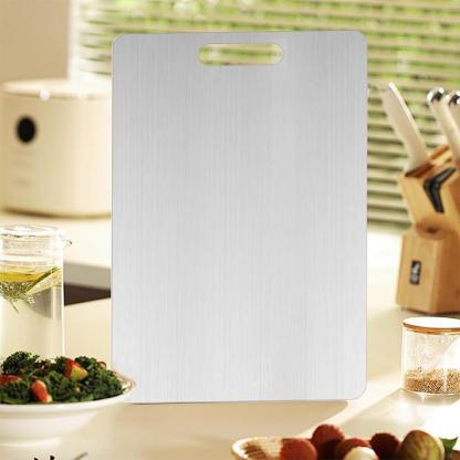 🏆Flash Sale⚡ 50K+ SOLD! Almost Gone-💥🎉🔥Stainless Steel Double Sided Chopping Board,Best Gifts