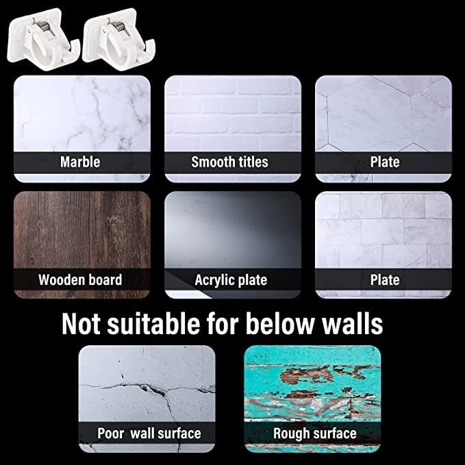 (🔥Hot Sale - 49% OFF)Nail-free Adjustable Rod Bracket Holders(Set of 2), BUY 3 Get 1 Free