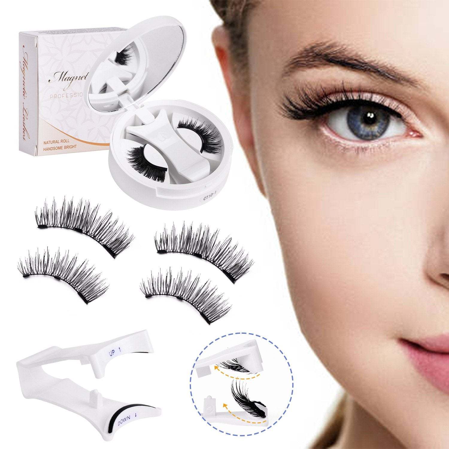 💖Last Chance! Buy 1 Get 1 Free End in Hours!🔥Soft Magnetic Eyelashes All-in-One Box, Reusable