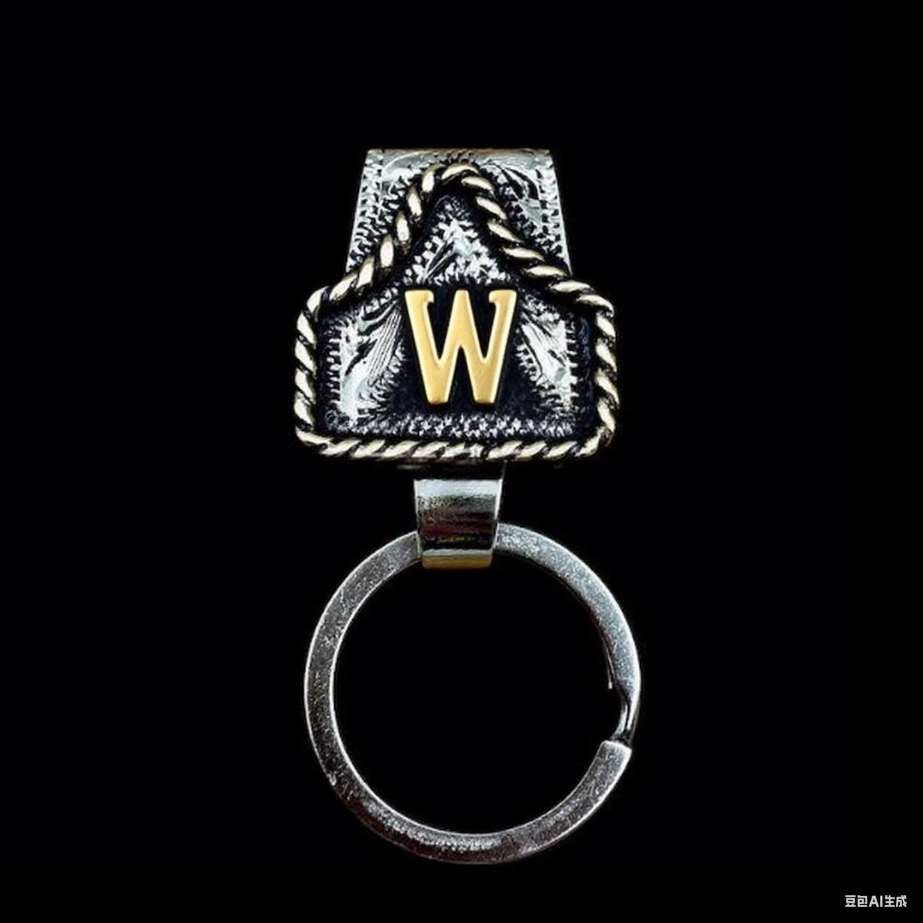 🤠Vintage Letter Keychain