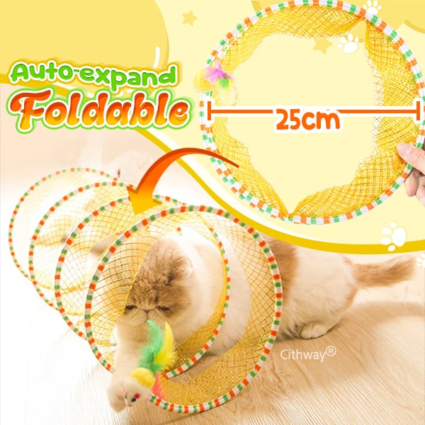 😻✨ Self-play Cat Hunting Spiral Tunnel Toy