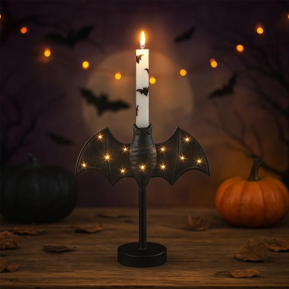 Bat-Shaped Candlestick Set