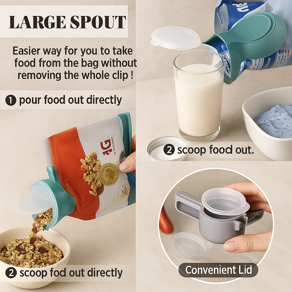 🔥Hot Selling 🔥Spout Bag Clips (4-Pack)