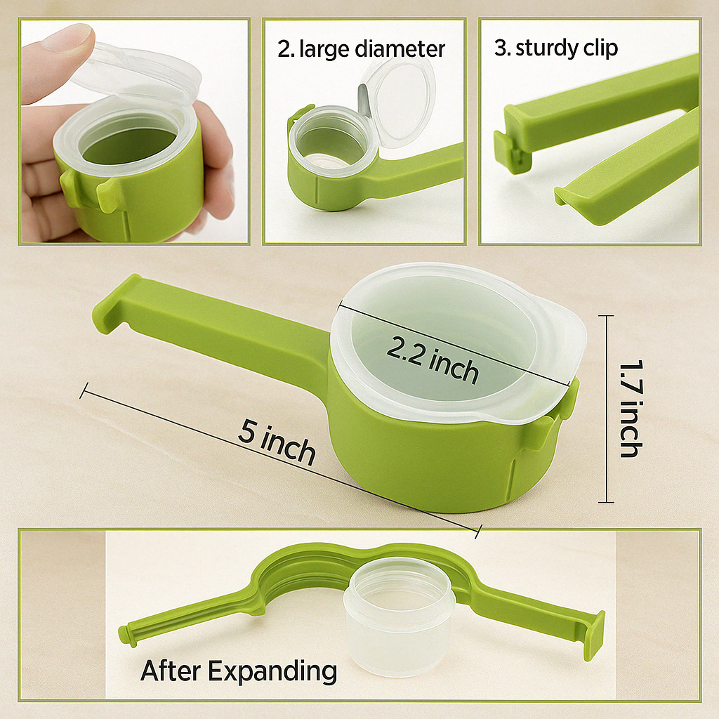 🔥Hot Selling 🔥Spout Bag Clips (4-Pack)