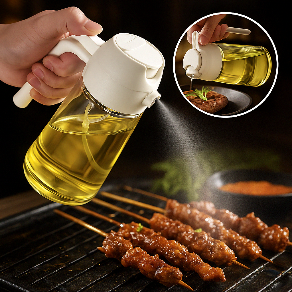 🔥Hot Selling 🔥 2-in-1 Oil Spray & Dispenser (2-Pack)