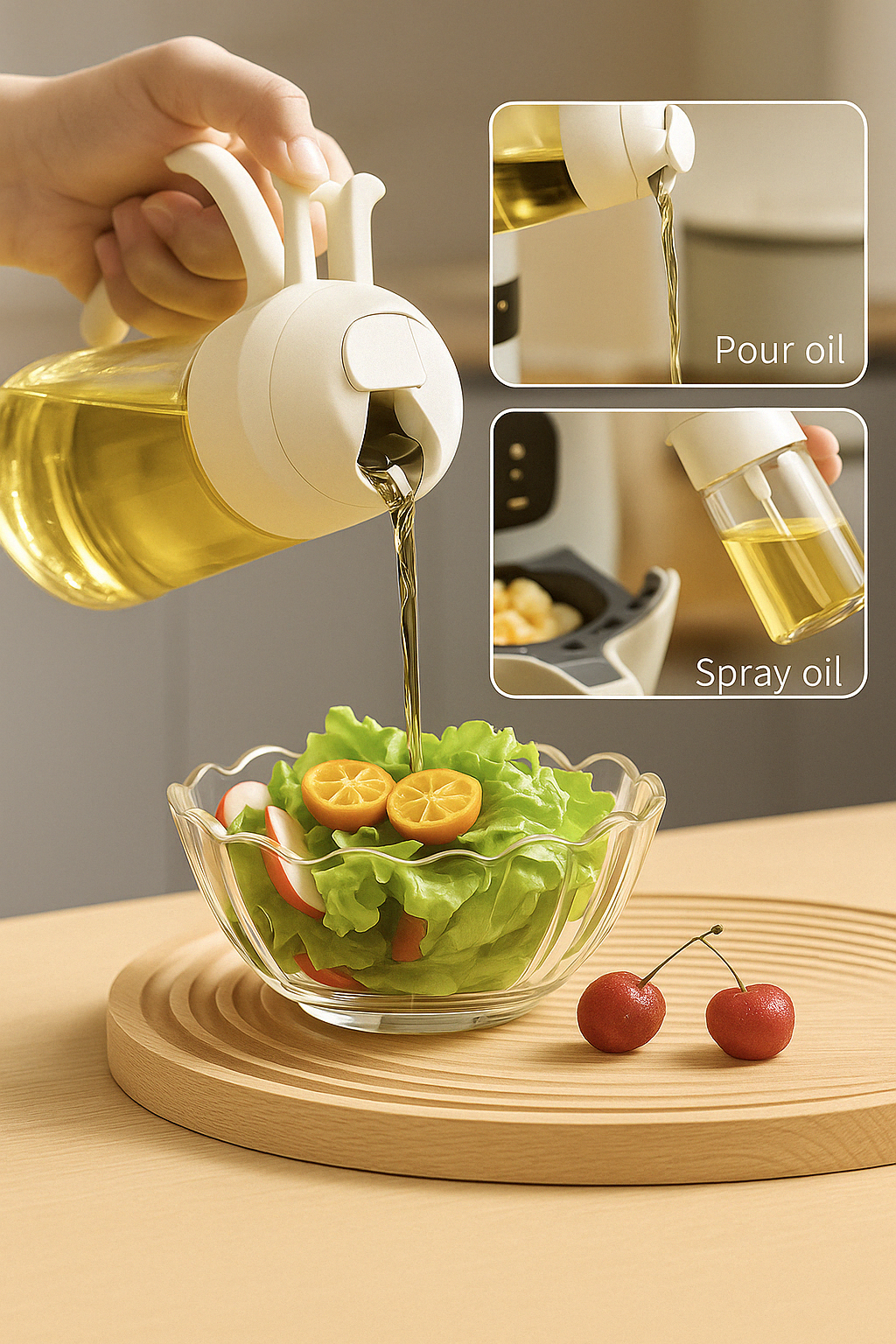 🔥Hot Selling 🔥 2-in-1 Oil Spray & Dispenser (2-Pack)