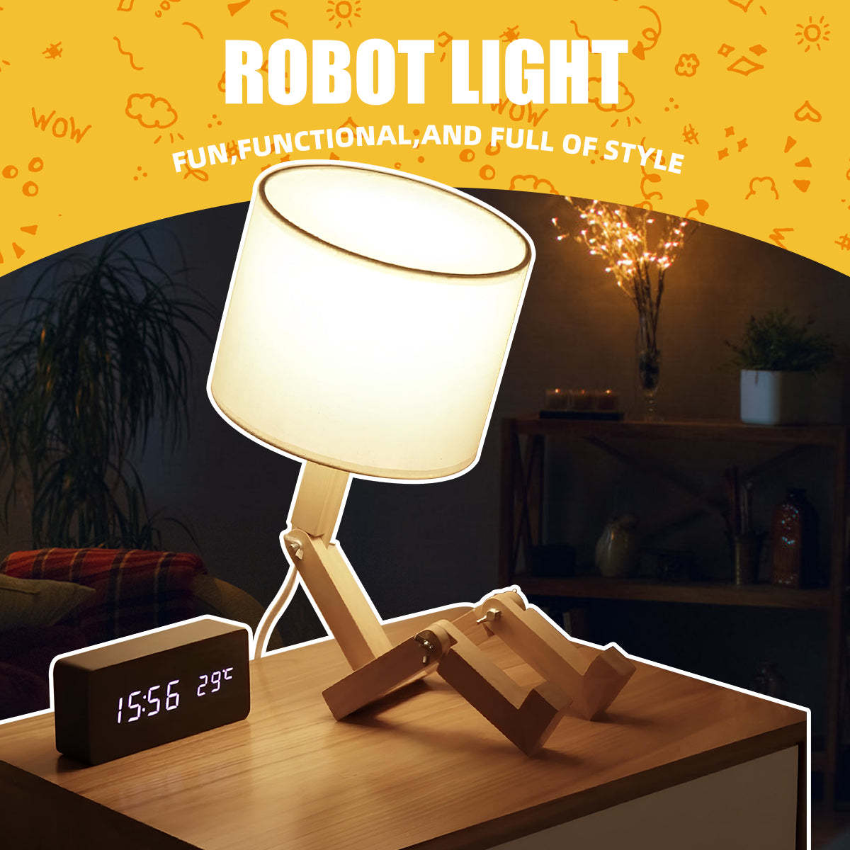 Creative Robot Cute Desk Lamp