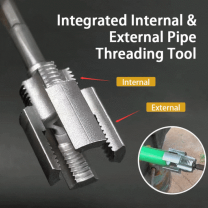 🧰Integrated Internal & External Pipe Threading Tool