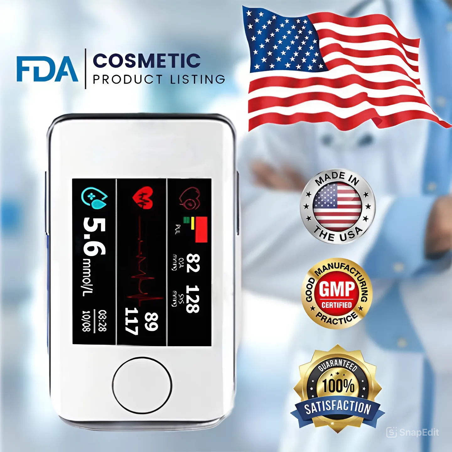 Advanced Non-Invasive Health Monitor-99.9% Accuracy + Exclusive Gift ✅GMP Approved