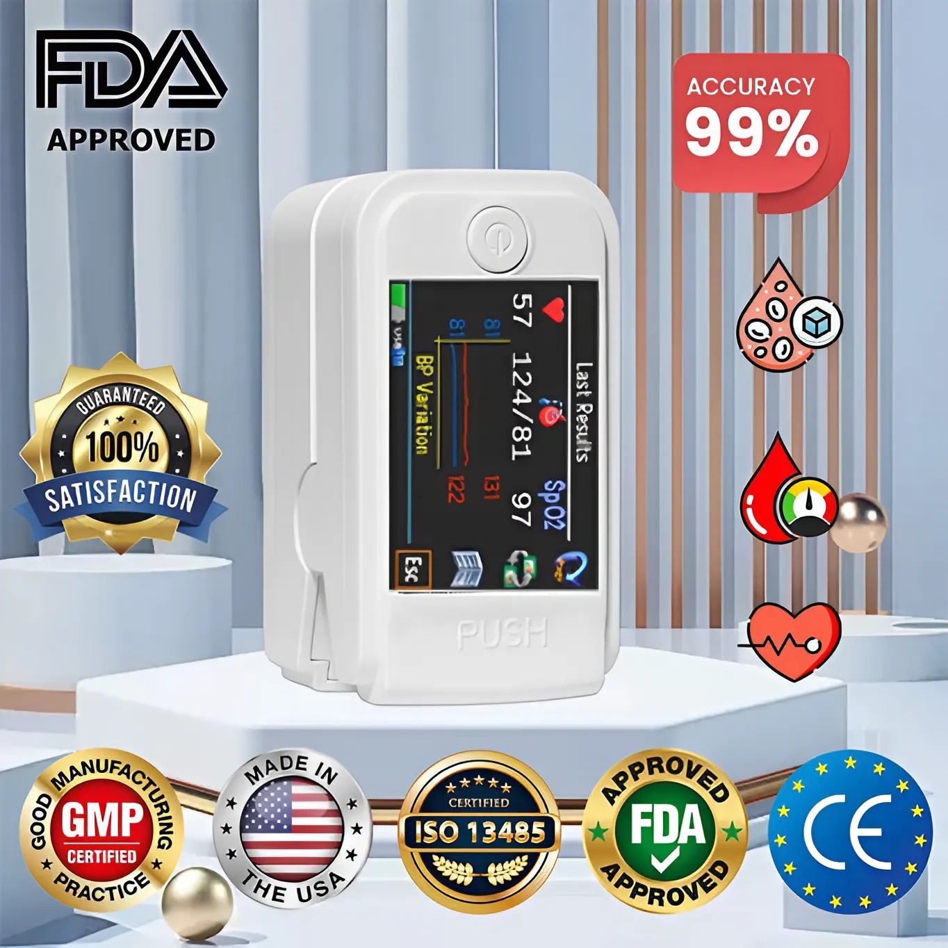 Advanced Non-Invasive Health Monitor-99.9% Accuracy + Exclusive Gift ✅GMP Approved