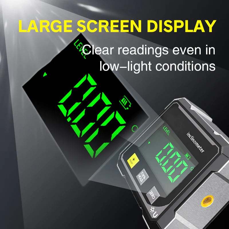 Only $19.98 Last Day Promotion!🎁🔧4-Side Magnetic Digital Angle Gauge with Laser