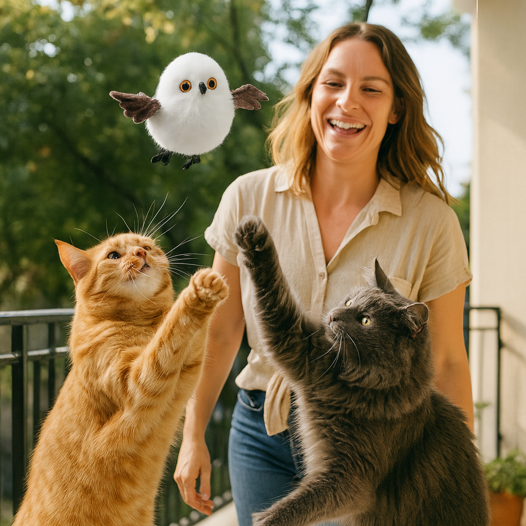 Fluttering and Chirping Bird Cat Toy