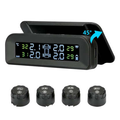 Solar Powered Tyre Pressure Monitoring System - Car + 4WD TPMS