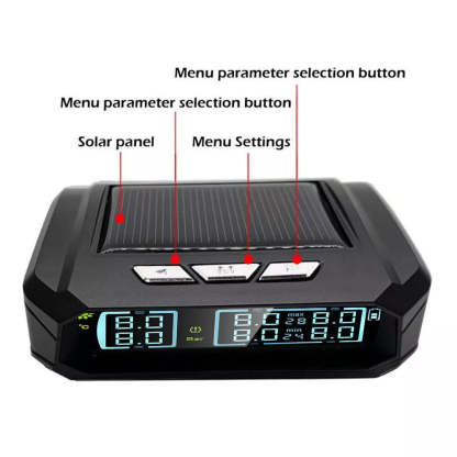 Solar Powered Tyre Pressure Monitoring System - Car + 4WD TPMS