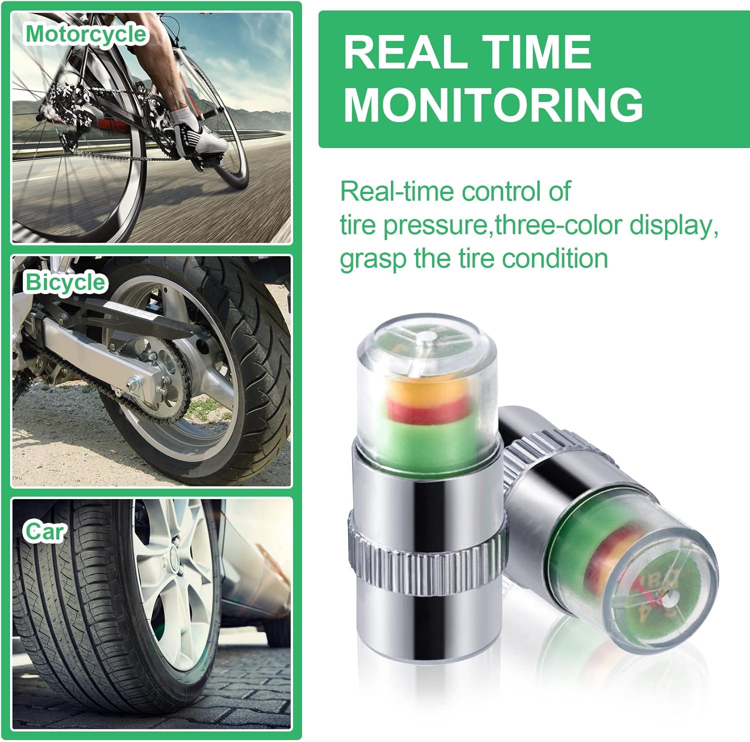 Exclusive Offer💥4PCS Automotive Pressure Monitor Valve Caps