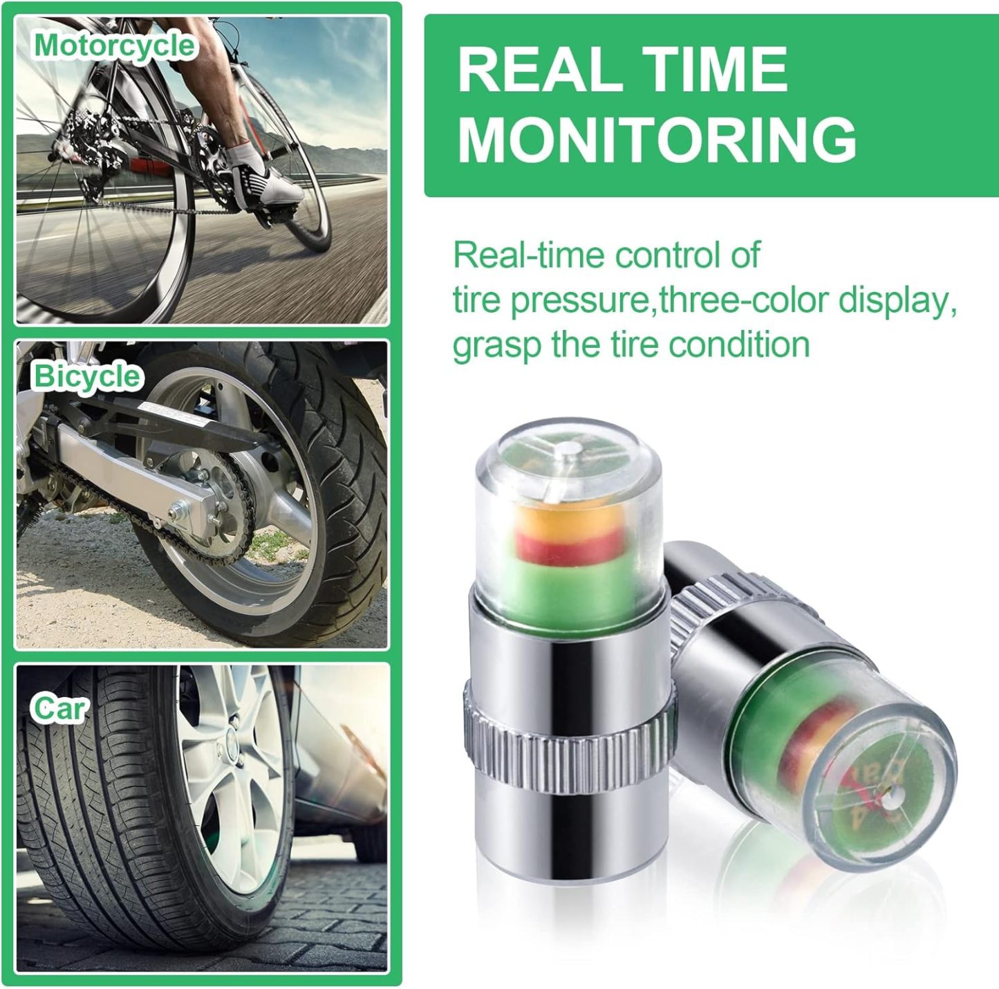 Exclusive Offer💥4PCS Automotive Pressure Monitor Valve Caps