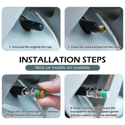 Exclusive Offer💥4PCS Automotive Pressure Monitor Valve Caps