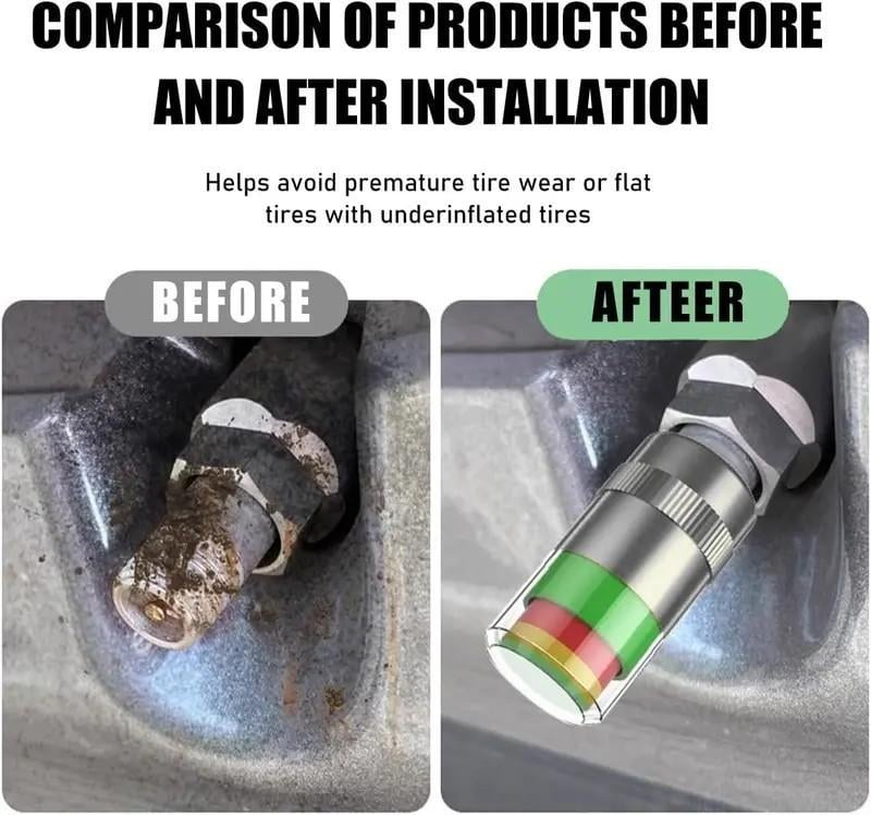 Exclusive Offer💥4PCS Automotive Pressure Monitor Valve Caps