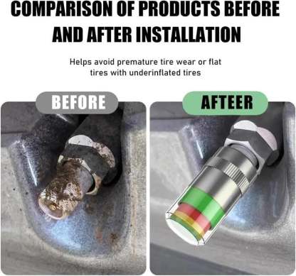 Exclusive Offer💥4PCS Automotive Pressure Monitor Valve Caps