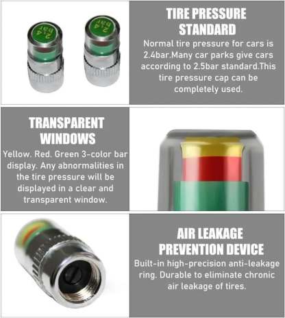 Exclusive Offer💥4PCS Automotive Pressure Monitor Valve Caps