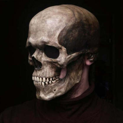 (🔥Early Halloween Promotions)Full Head Skull mask/helmet with Movable Jaw