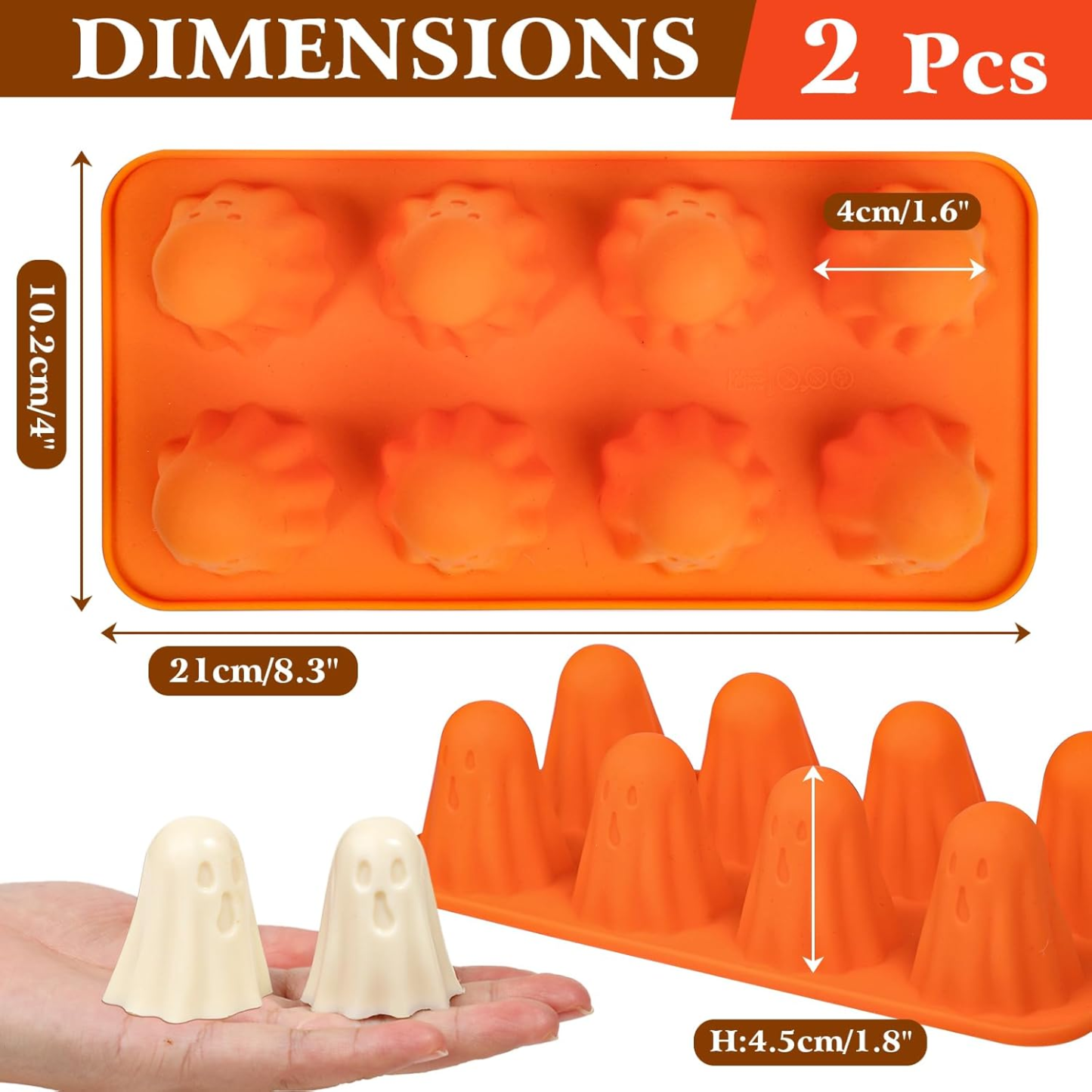 Ghost Chocolate Candy Molds