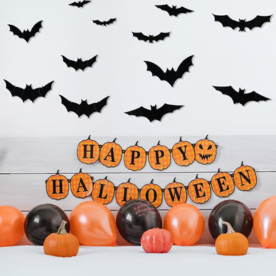 Lighted Halloween Bat Wall Decor