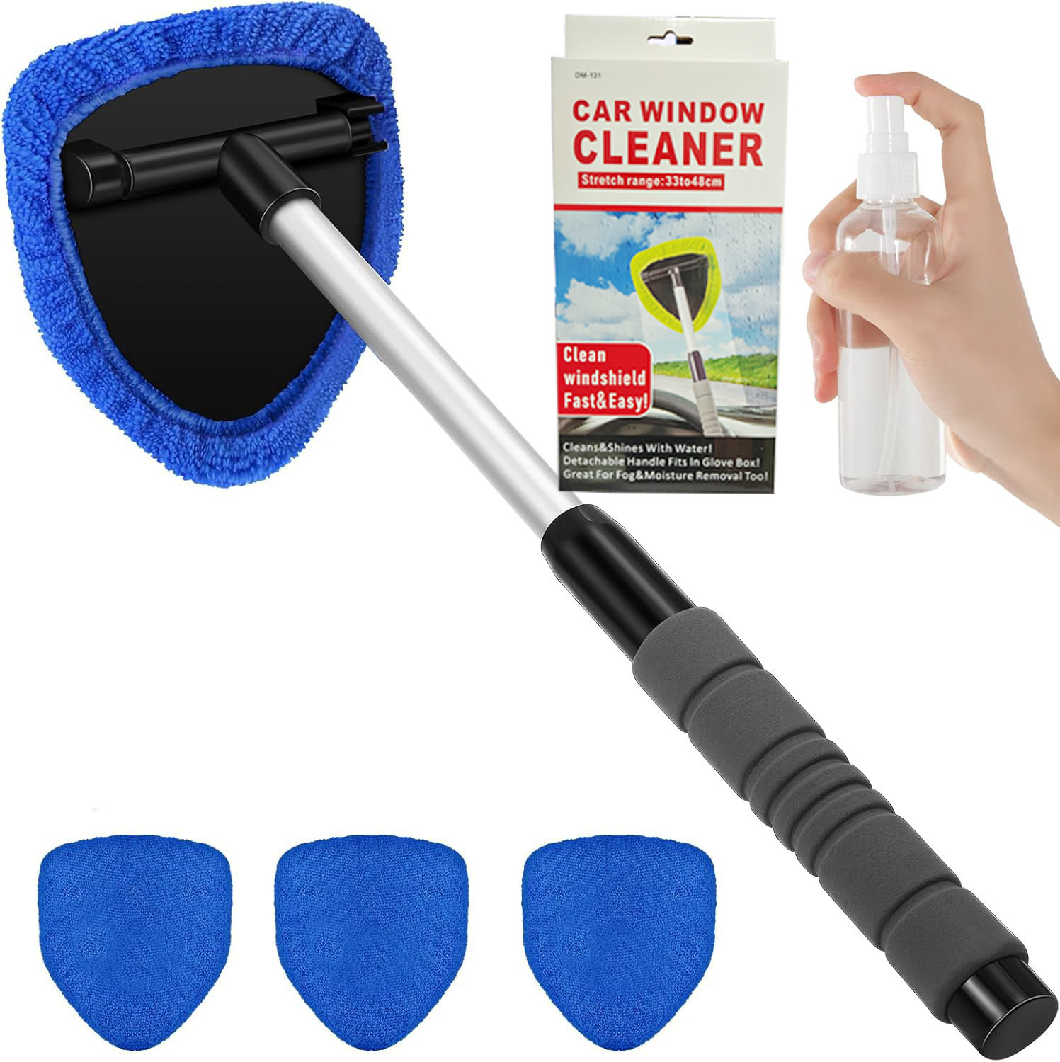 🔥Car Windshield Cleaning Tool with Extendable Handle