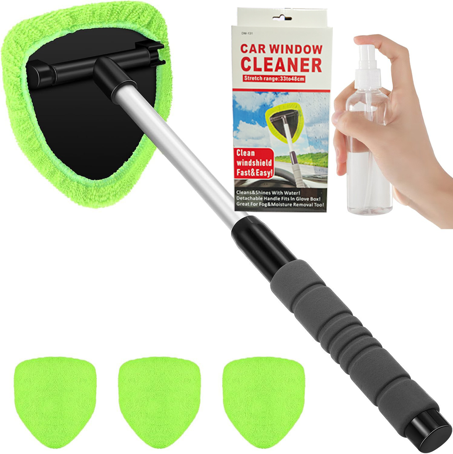 🔥Car Windshield Cleaning Tool with Extendable Handle