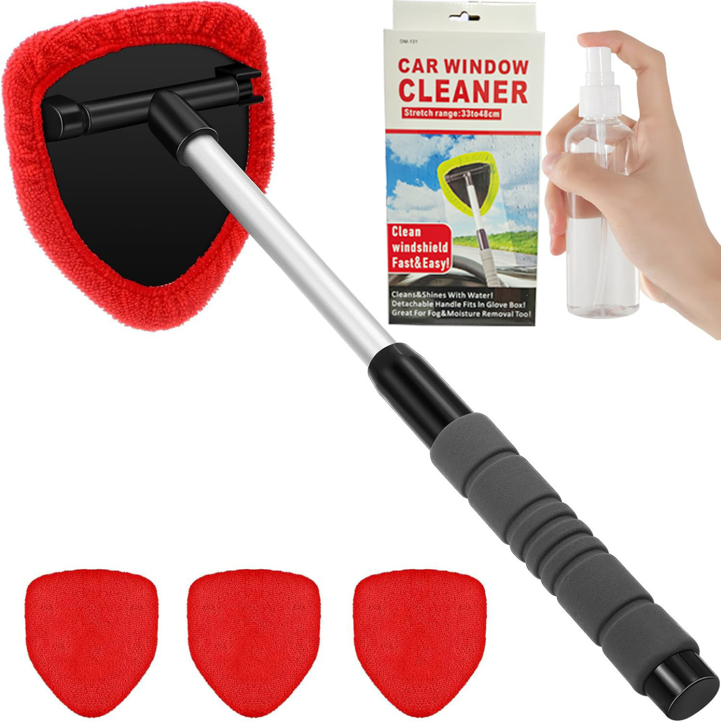 🔥Car Windshield Cleaning Tool with Extendable Handle