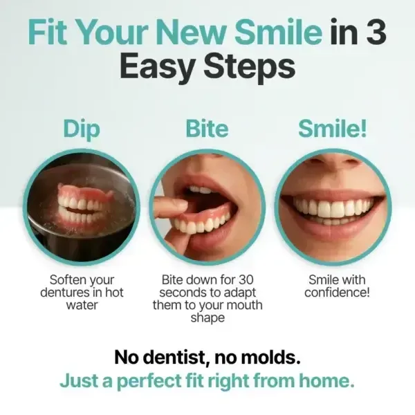 [OFFICIAL STORE]MedazyTM Custom-Fit Full Functional Dentures