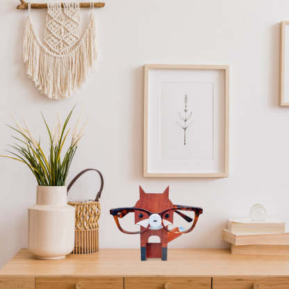 Pet glasses storage rack