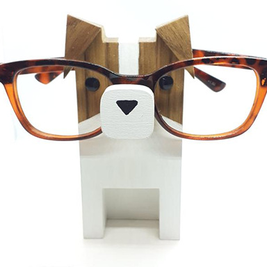 Pet glasses storage rack