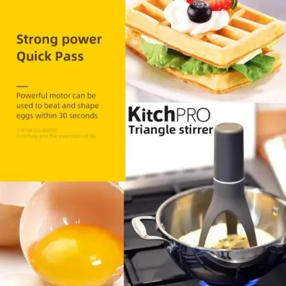 🥄 Triangle Pan Stirrer / Battery-Powered Kitchen Tool
