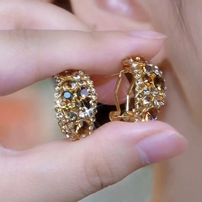 Lab-Created Diamonds Hoop Earrings🎁