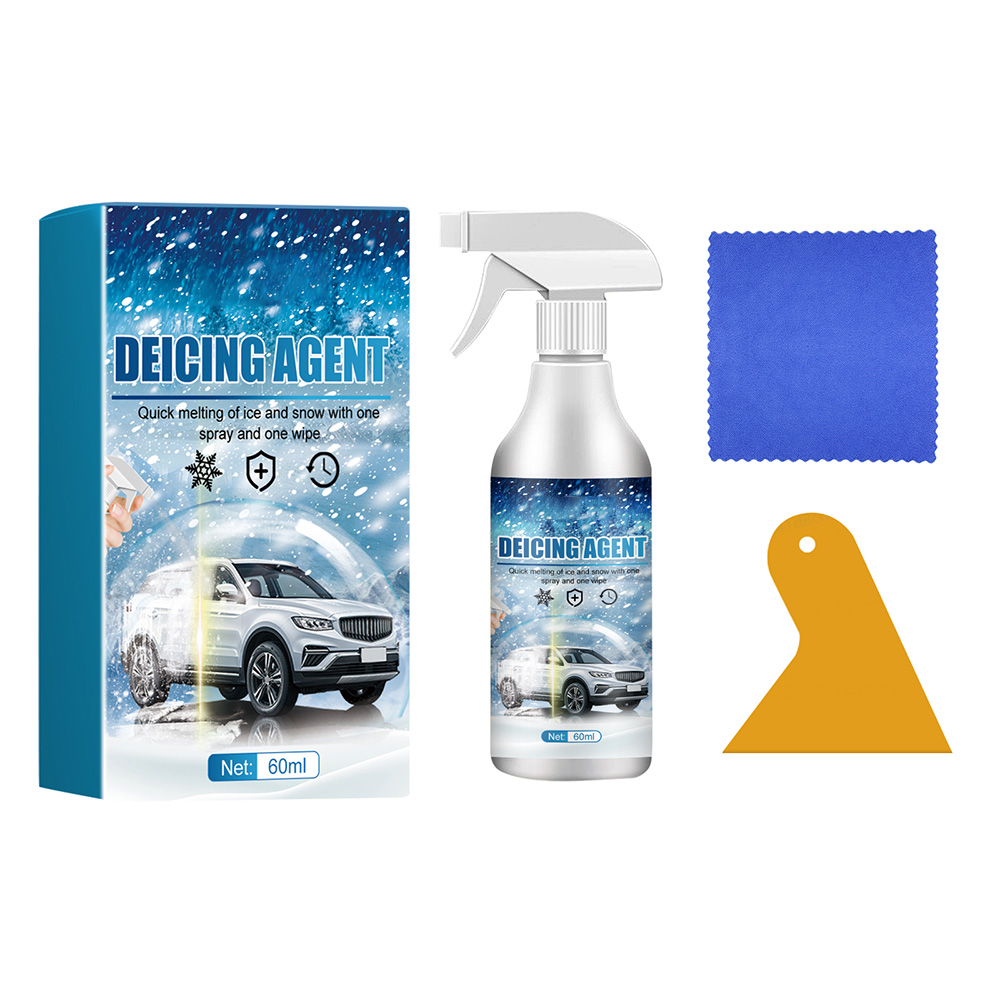 ❄Fast-Acting Car Windshield De-Icer Spray Road Anti Slip Instant Ice Snow Melter for Winter Prevents Frost Safe for Glass Wipers