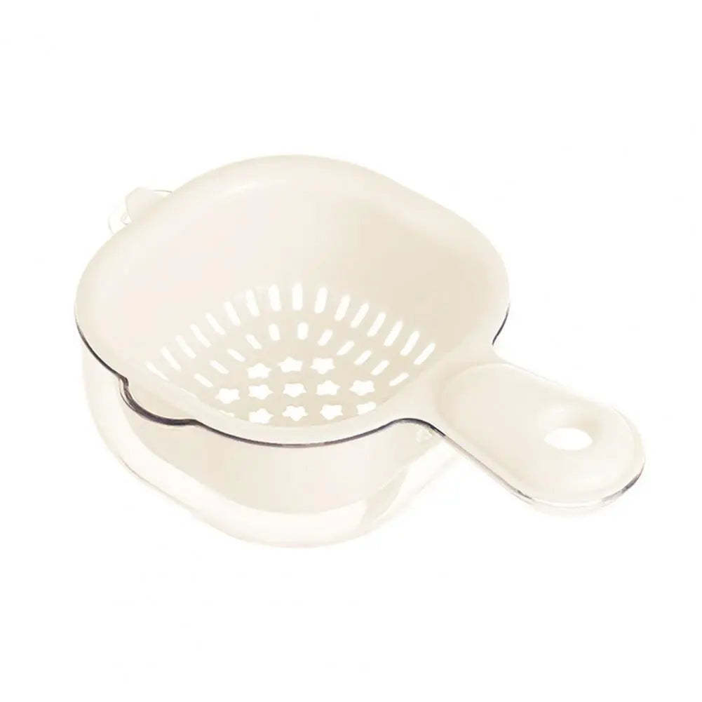 🔥Kitchen Dual-Layer Draining Basket with Handle