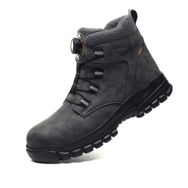 Waterproof Safety Boots Men Indestructible Steel Toe Work Boots Anti-smash Stab-resistant Safety Shoes Biker Botas Para Hombre