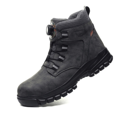 Waterproof Safety Boots Men Indestructible Steel Toe Work Boots Anti-smash Stab-resistant Safety Shoes Biker Botas Para Hombre