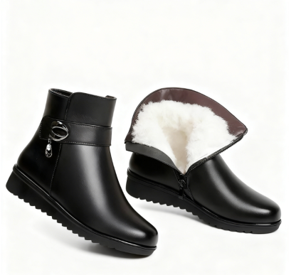 Women's Soft Sole Wedge Boots: Warm Winter Style