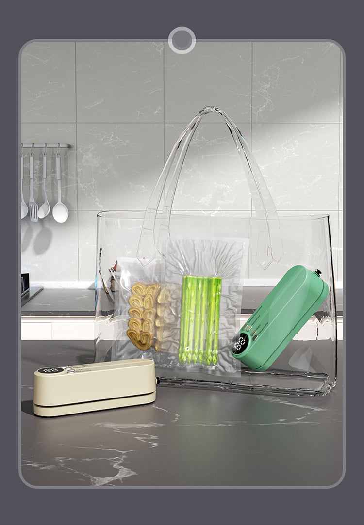 🥗 Keep Your Food Fresh – 49% OFF – ✨Mini Wireless Vacuum Sealer