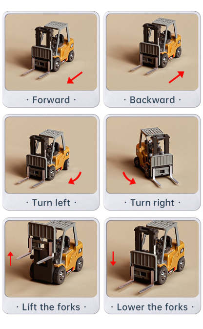 Desktop Fun 🎁 Mini Remote Control Forklift Truck Toy 