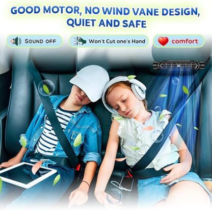 🔥Hot Sale 49% OFF🔥Car Seat Fan USB Plug-in Dual Turbo High Wind Power Car Interior Rear Pillow Car Fan