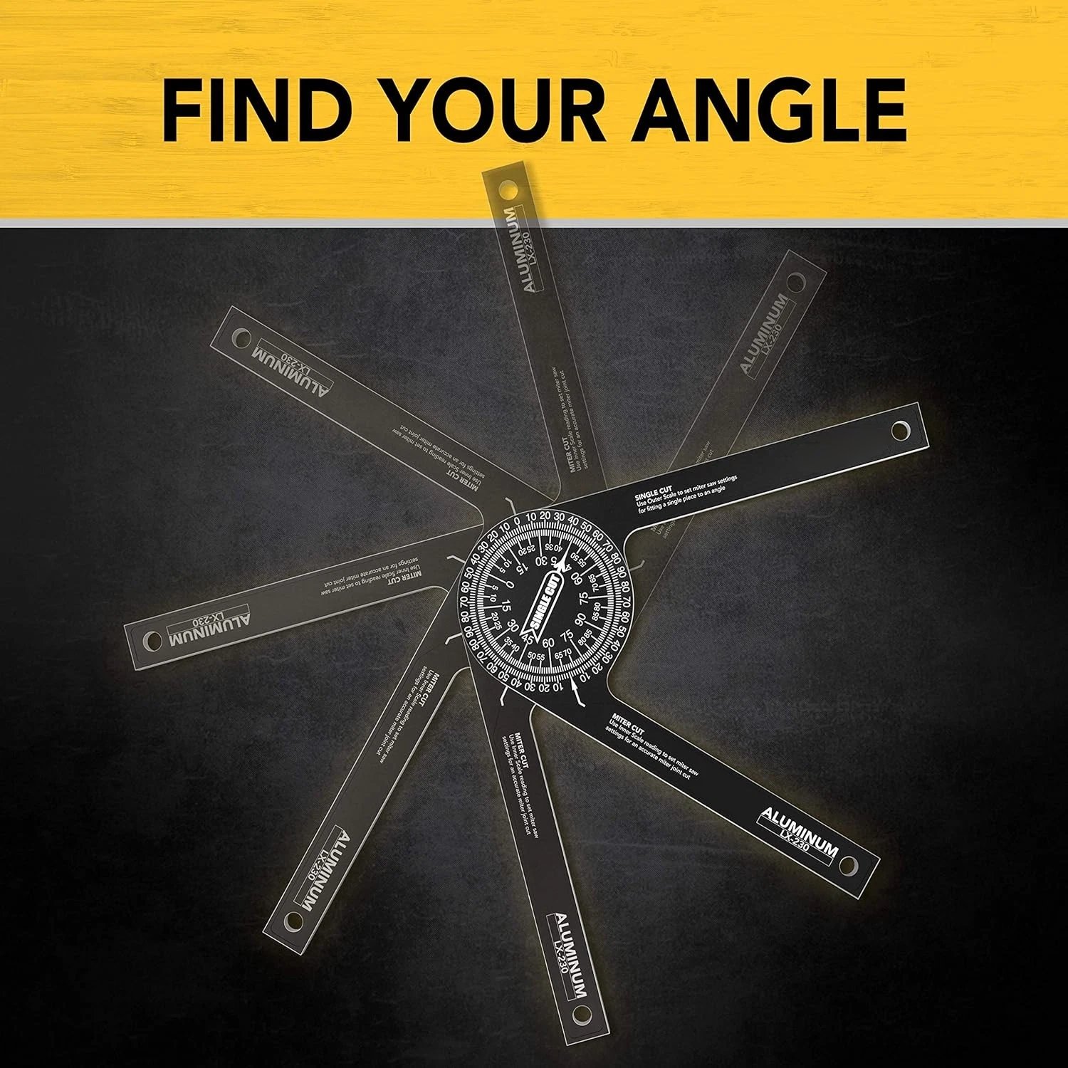 🏆Flash Sale⚡ 50K+ SOLD! Almost Gone-7-inch Aluminum Protractor Goniometer