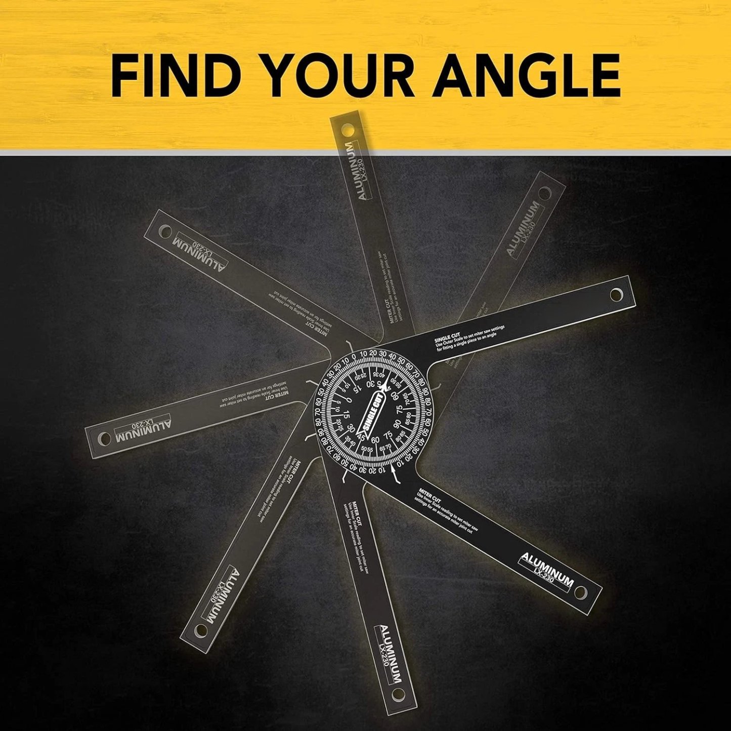 🏆Flash Sale⚡ 50K+ SOLD! Almost Gone-7-inch Aluminum Protractor Goniometer