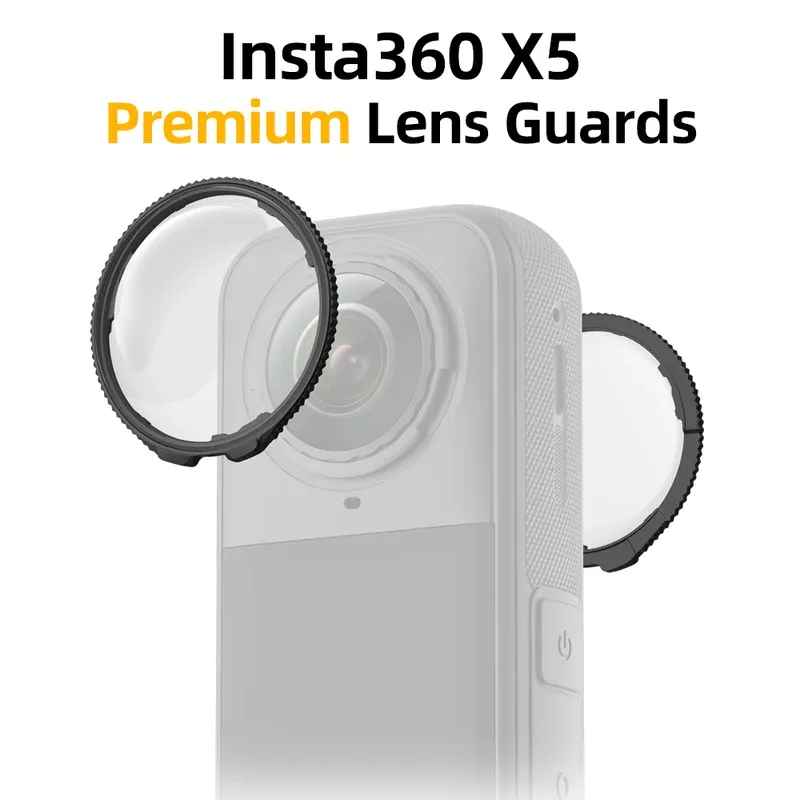 Premium Lens Guards for Insta360 X5, Optical Glass Camera Lens Protector - Insta 360 X5 Scratch-resistant Accessories