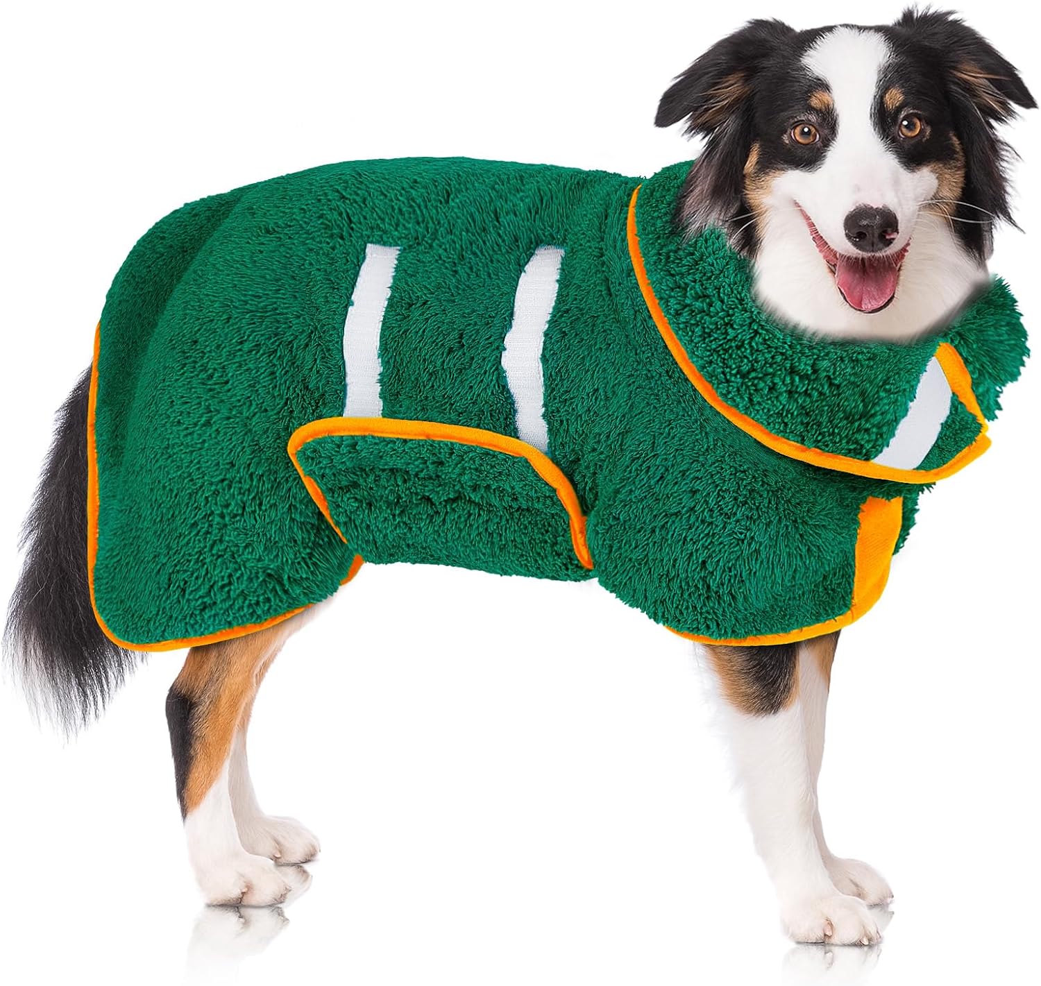 Dog Bathrobe Super Absorbent Dog Towels Large Quick Drying Robes for After Bath Soft Adjustable Warm Keeping Dogs Towel(S-XXL)